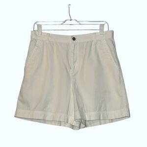 Liz Claiborne white pleated high waist shorts size 12